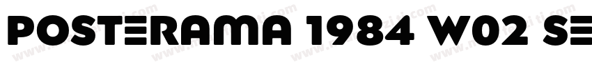 Posterama 1984 W02 SemiBold字体转换